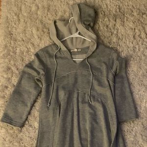 Hooded Grey Sweater Dress